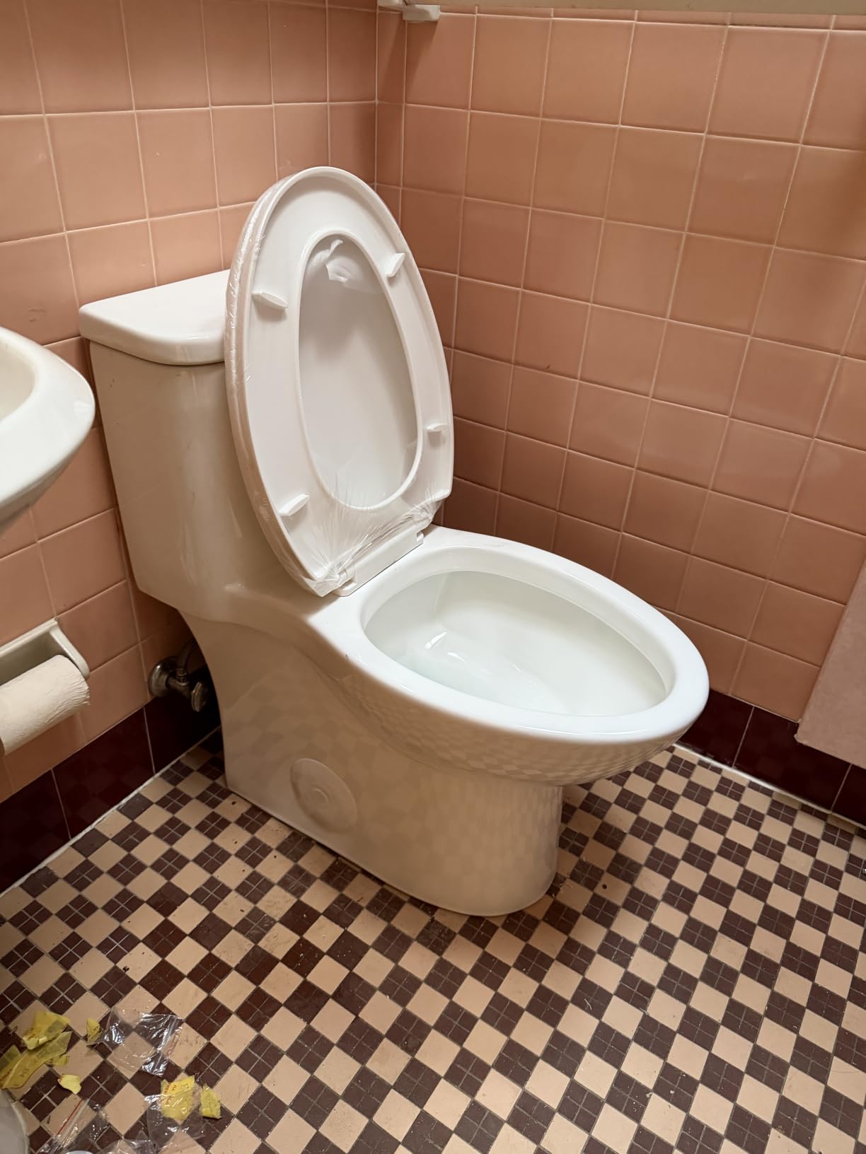 Sonderzone Elongated One Piece Toilet for Bathroom, Modern 17.3