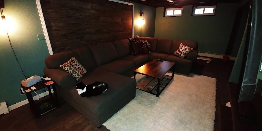 VASAGLE Lift Top Coffee Table with Hidden Storage, Gas Spring | Lift Tabletop Dining Table, Open Storage Shelf, for Living Room, Home Office, Honey Brown, MIRANTA Collection ULCT268KB01S customer photo 1