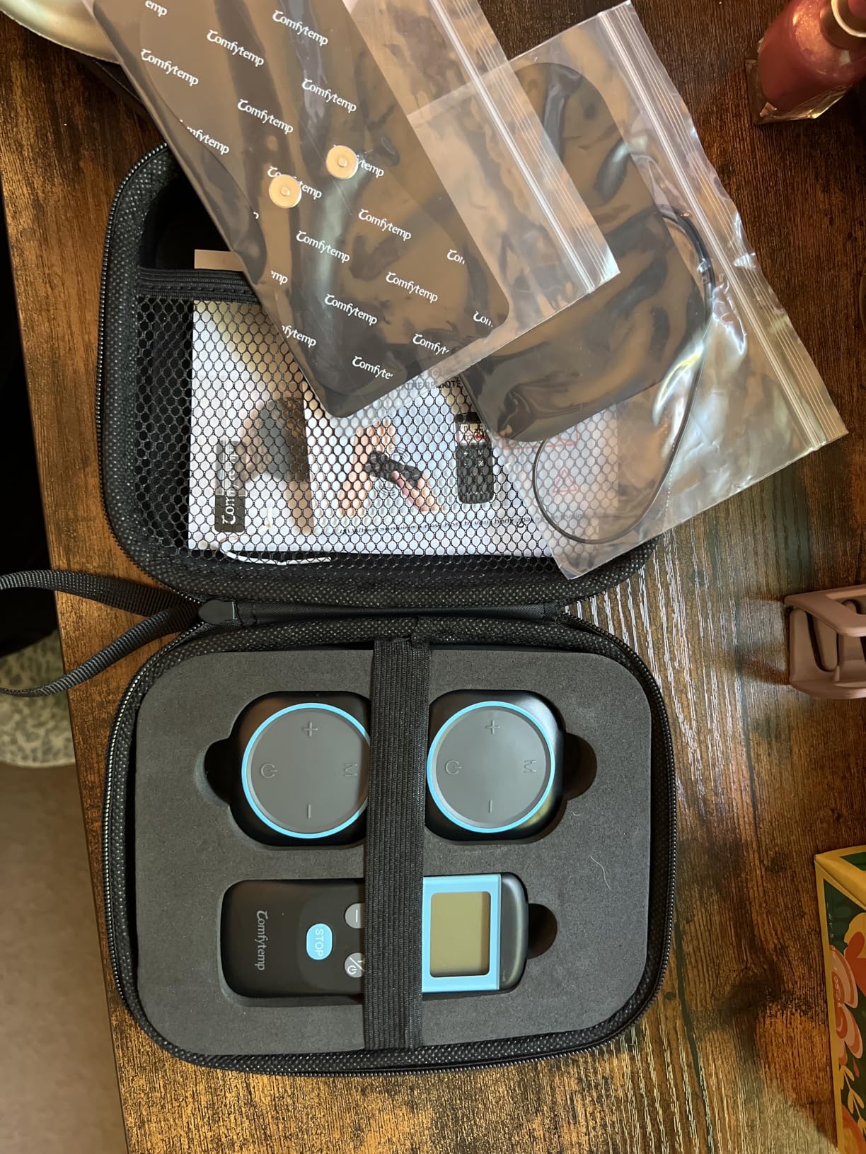 Comfytemp Wireless TENS Unit Muscle Stimulator for Pain Relief with Remote | Portable Rechargeable TENS Machine 2 Sets, 30 Modes, for Back/Neck/Shoulder/Sciatica/Limbs, Gift for Women Men, Carry Case customer photo 1