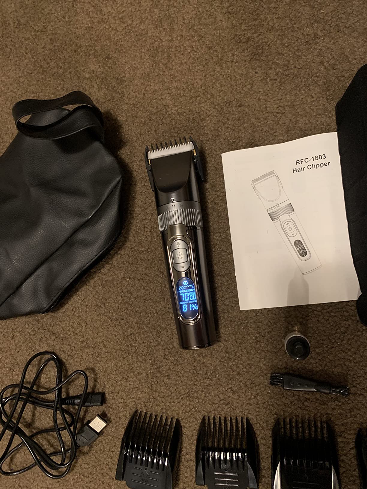 SUPRENT Professional Barber Clippers - Up to 11000RPM Intelligent Dual-Coil Vector Motor Hair Cutting kit, Zero-Gapped Hair Clipper & Trimmer Kit, Deep Tooth Blades, Charging Stands customer photo 2