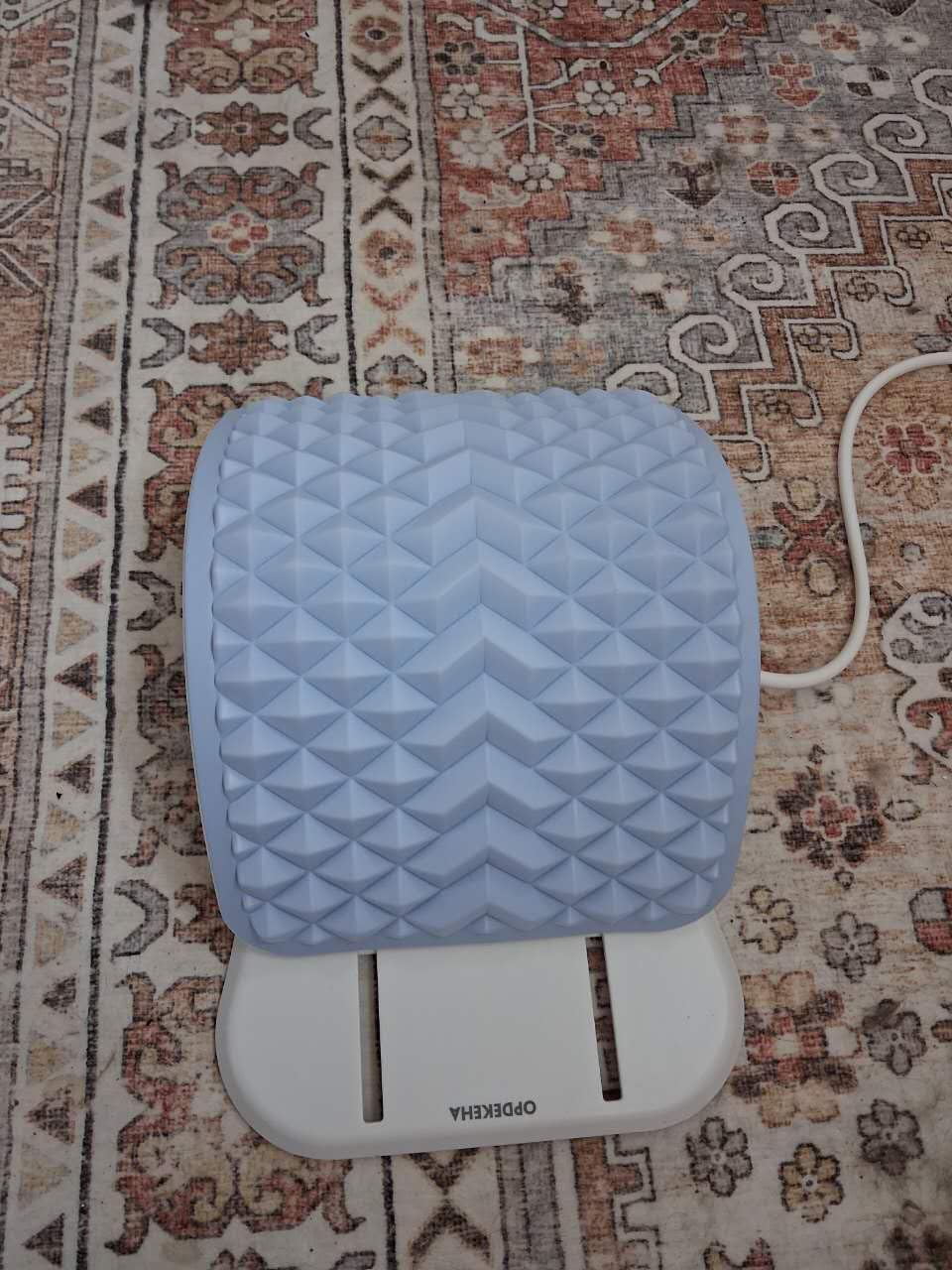 Back Stretcher for Back Pain, Adjustable Height & Soft Sponge Material | Lumbar Back Stretcher With Acupressure Points, Air Pump Adjustable Height, Spine Stretching Support, Scoliosis, Manual Includ customer photo 2