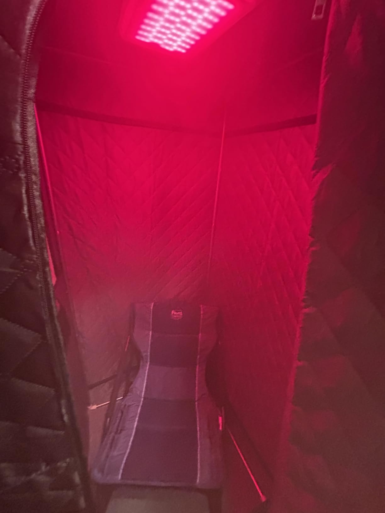 I-THERA-U 2 Person Sauna Portable Infrared Sauna Box, Upgraded Home Sauna Tent with 160 LEDs Dual 660nm & 850nm Red Light, 2 Steamers customer photo 1
