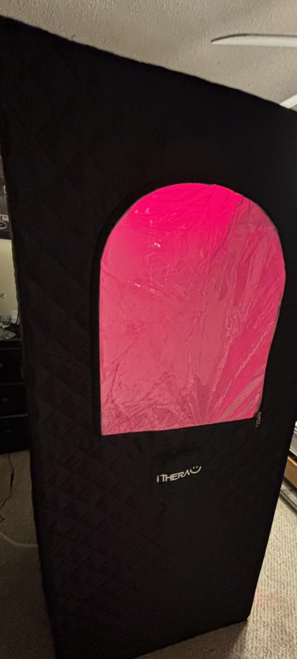 I-THERA-U 2 Person Sauna Portable Infrared Sauna Box, Upgraded Home Sauna Tent with 160 LEDs Dual 660nm & 850nm Red Light, 2 Steamers customer photo 2