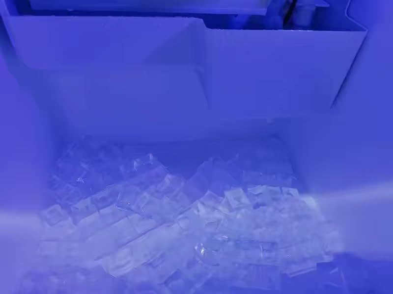 Commercial Ice Maker Machine, 110Lbs/24H Stainless Steel Ice Maker, Under Counter Ice Maker with 33Lbs Storage, 36 Ice Cubes per Cycle, Self-Cleaning, Freestanding, LED Display for Home Bar Restaurant customer photo 1