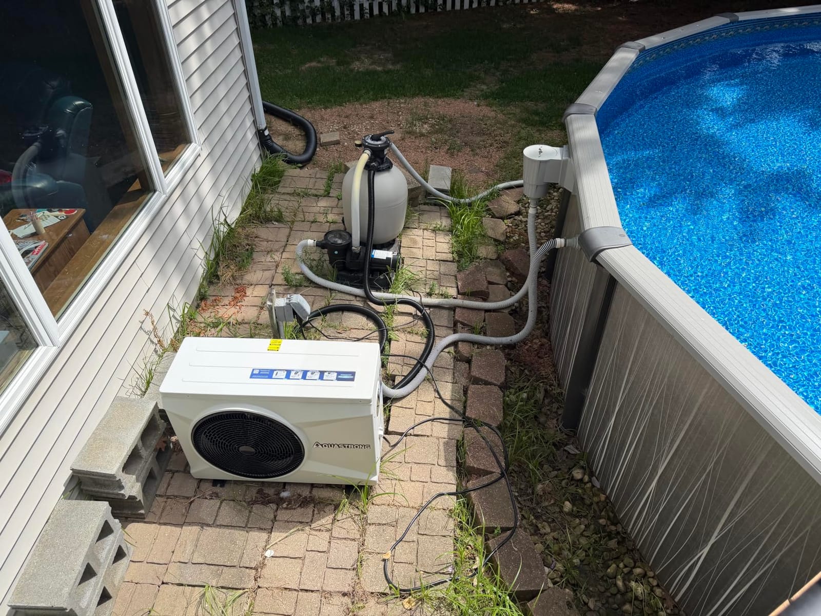 Swimming Pool Heater for Above Ground and Inground Pool 12'*18'*48