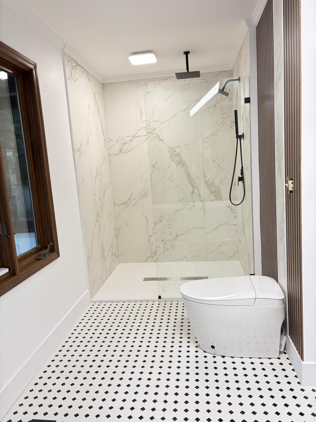 Smart Toilet with Bidet Built in, Dual Flush, Foam Shield, Manual Lid | Night Light, Heated Seat, Foot Sensor Flush, UV Self Clean, Instant Warm Water, Tankless Elongated Toilet, ADA for Bathroom customer photo 1