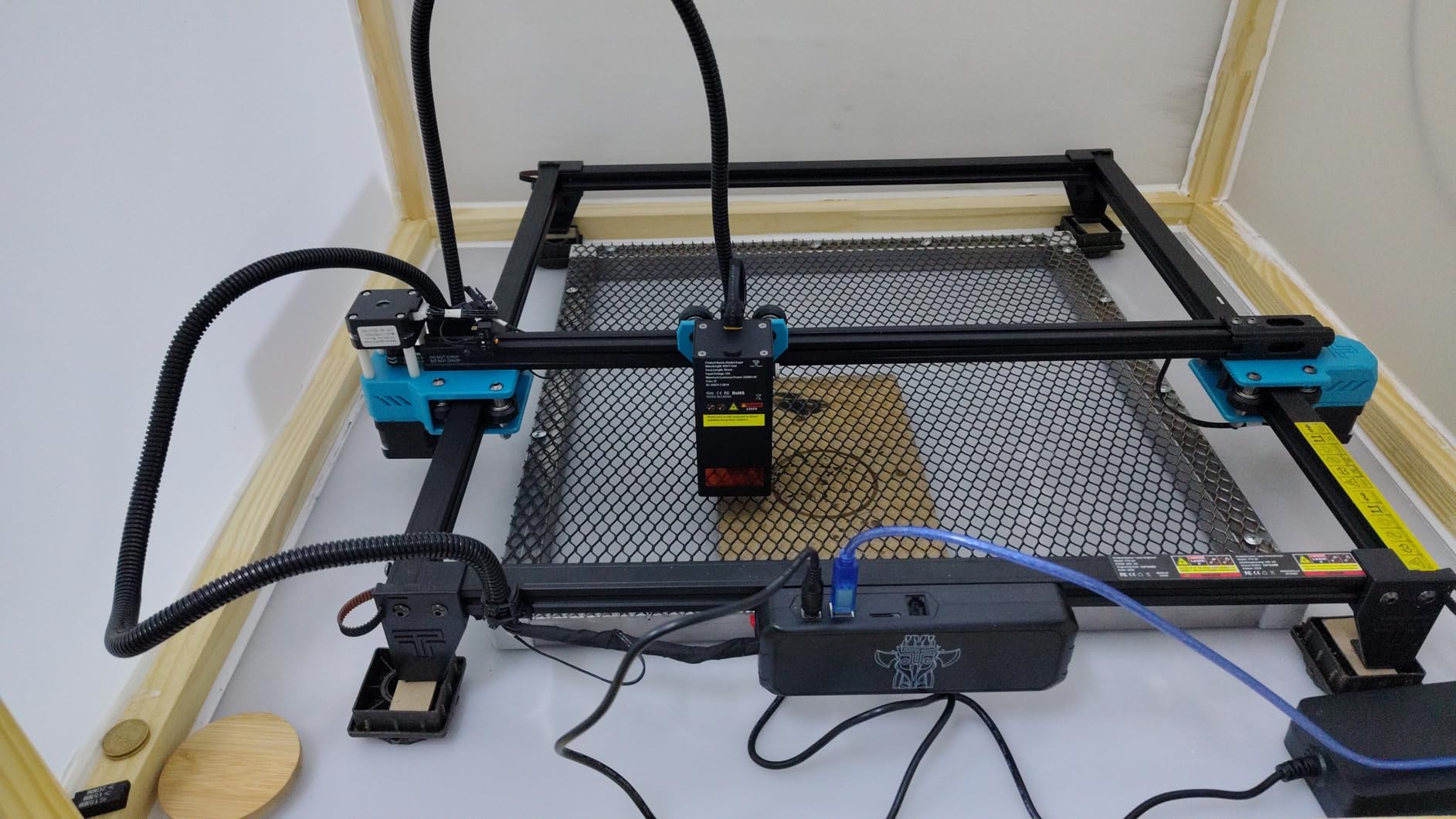 Twotrees TTS-10 Pro Laser Engraver,10000mW High Precision Laser Engraving Machine,Laser Cutter,30000mm/min Speed,0.069mm Laser Spot Engraver Machine for DIY,Wood,Metal,Acrylic,Glass,Stainless Steel customer photo 2
