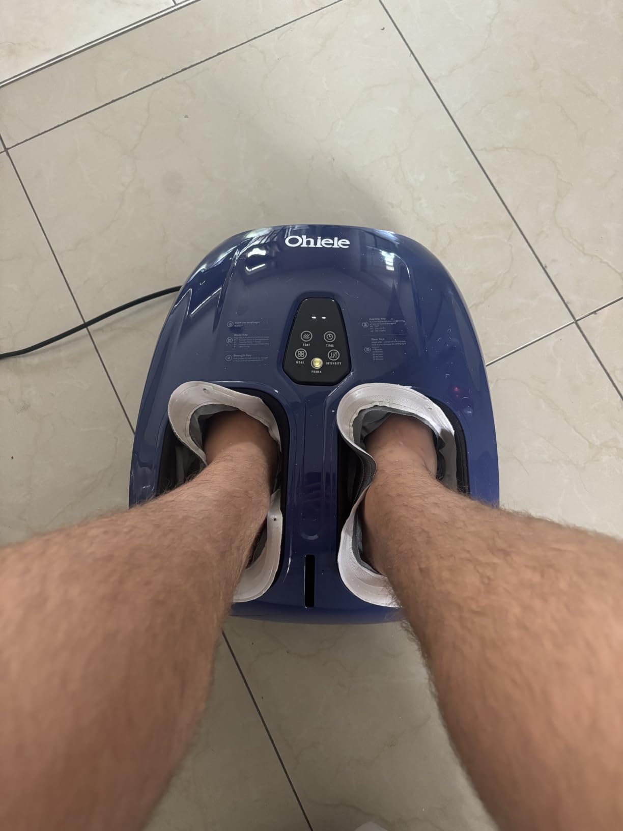 Foot Massager with Heat, Shiatsu Deep Kneading Massager for Plantar Fasciitis, Foot Massage Machine with Multi Massage Modes & Remote Control for Pain Relief (Purple) customer photo 1