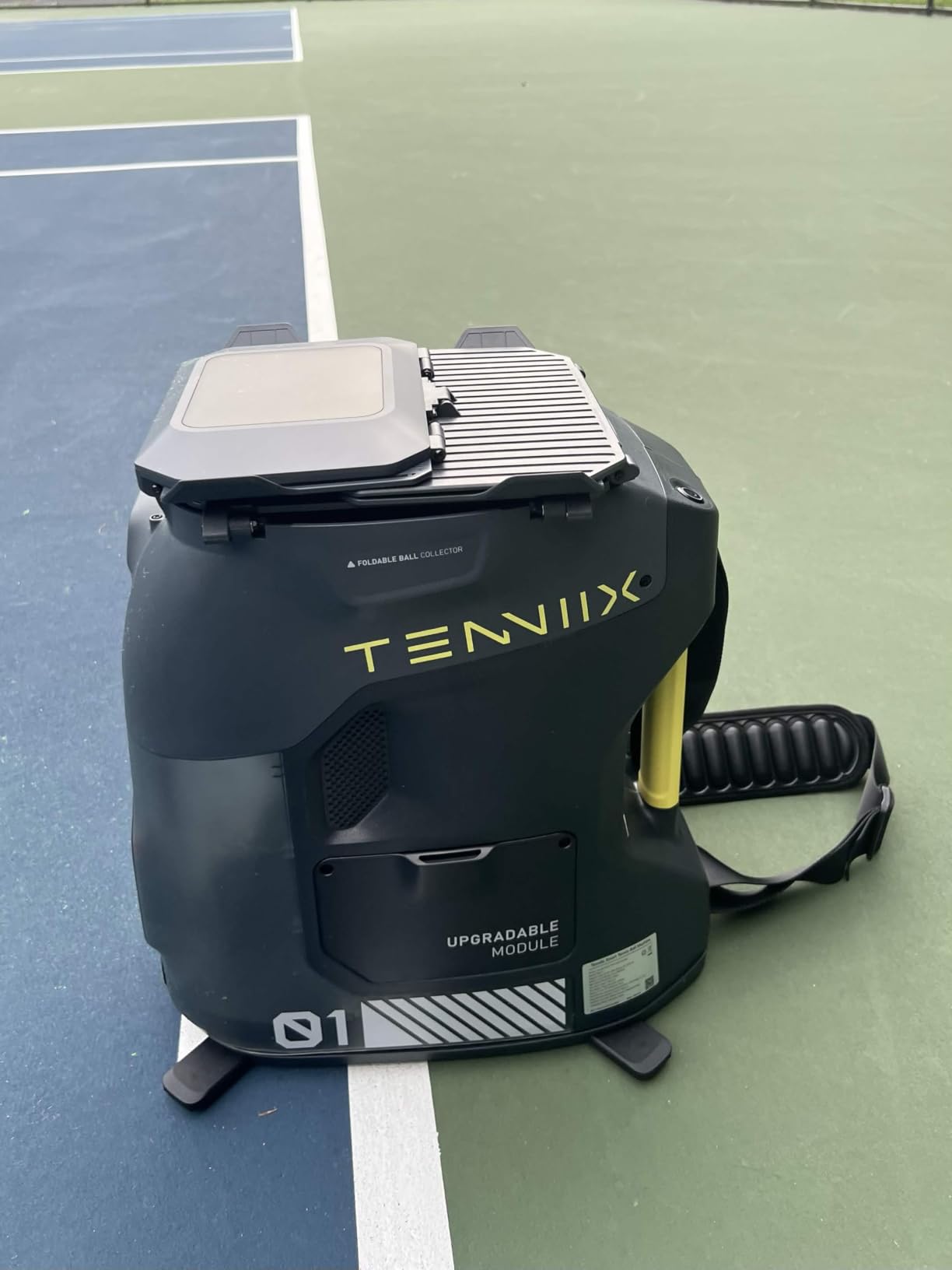 Basic Tennis Ball Machine, 18.7LB Portable Tennis Robot, 4H Runtime & 100+ Ball Capacity, Smart App & Voice Control, Multi-Training Mode, LED Display, 75MPH, Ideal for Beginners & Pro customer photo 2