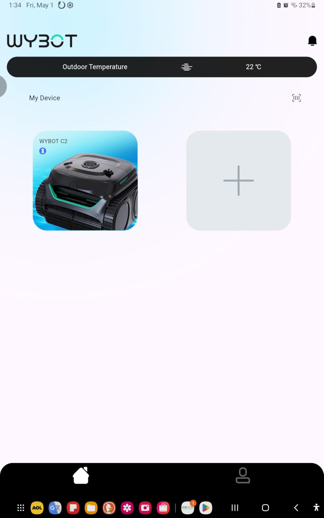 Wybot C2 Cordless Pool Vacuum for Inground Pools, Pool Cleaner Robot | 10+180μm Dual Filter, Once Cleaning 2152 Sq.ft, App Control, Cleans Pool Walls, Auto Parking on Low Battery. Dove Grey customer photo 1