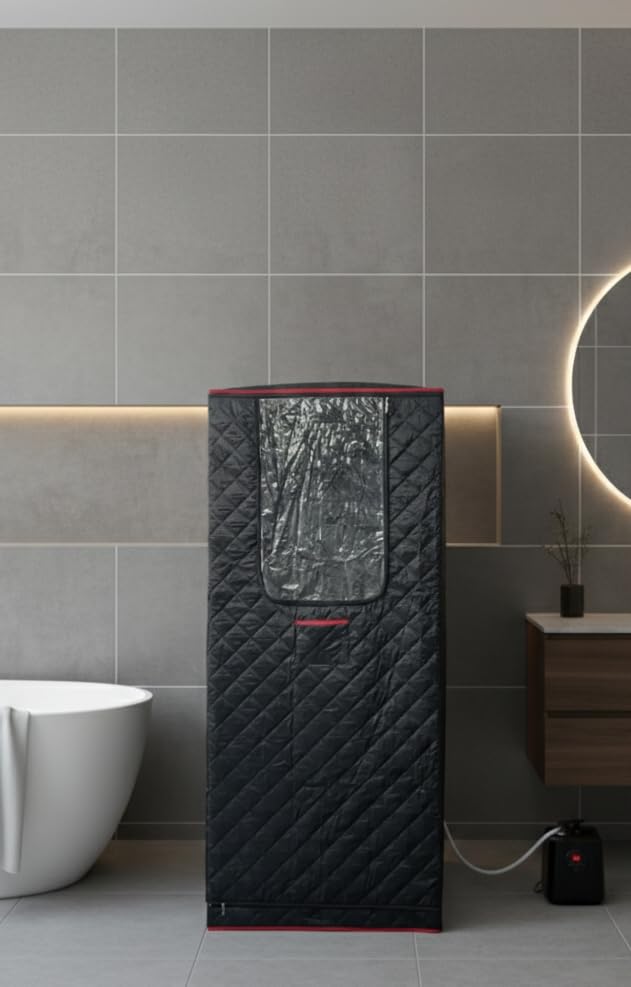 Manastin Portable Steam Infrared Sauna with Red Light customer photo 2
