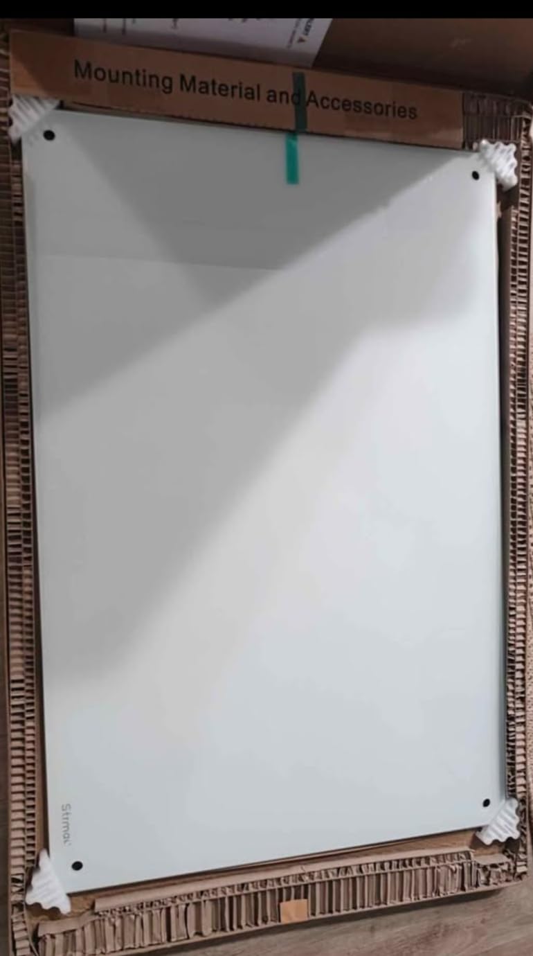 Magnetic Glass Dry Erase Board - 60'' x 36'' Whiteboard White Writing Board Nano-Coated Tempered Glass Marker for Wall Office School and Home customer photo 2