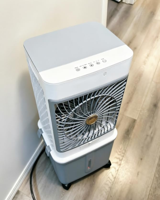 Evaporative Air Cooler, 2026 Upgraded Swamp Cooler with 10 Gallon WaterTank | Portable Air Conditioners, Windowless Portable AC Unit Cooling Fan customer photo 1