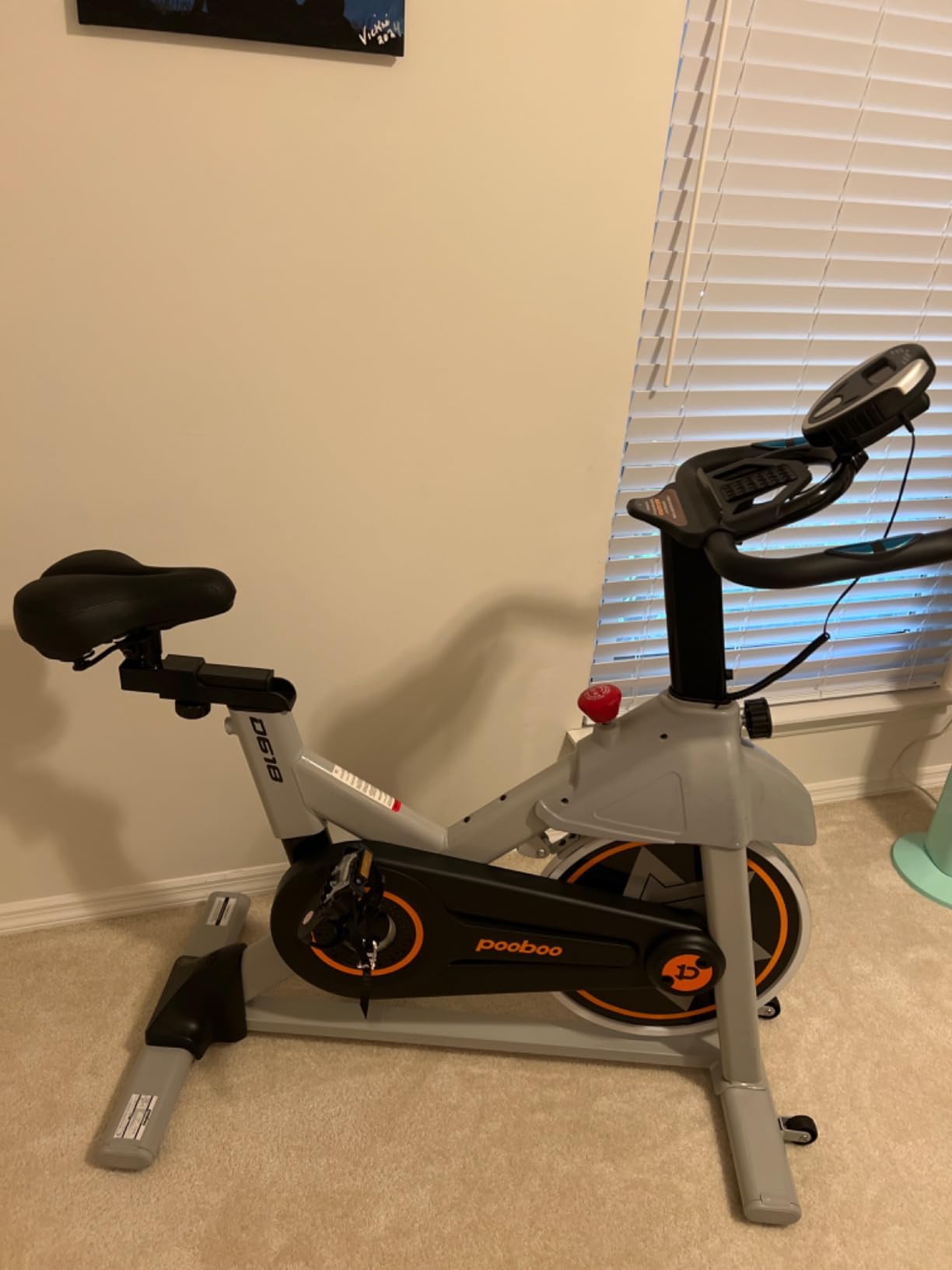 Air Resistance Fan Exercise Bike, Upright Stationary Indoor Cycling Bike, Bluetooth Connected Fan Bike with Dual Action Handlebars and Dual‑Layer Transmission System for Home Gym Full‑Body Cardio Exercise customer photo 1