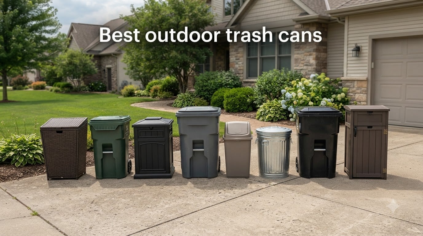 Best outdoor trash cans