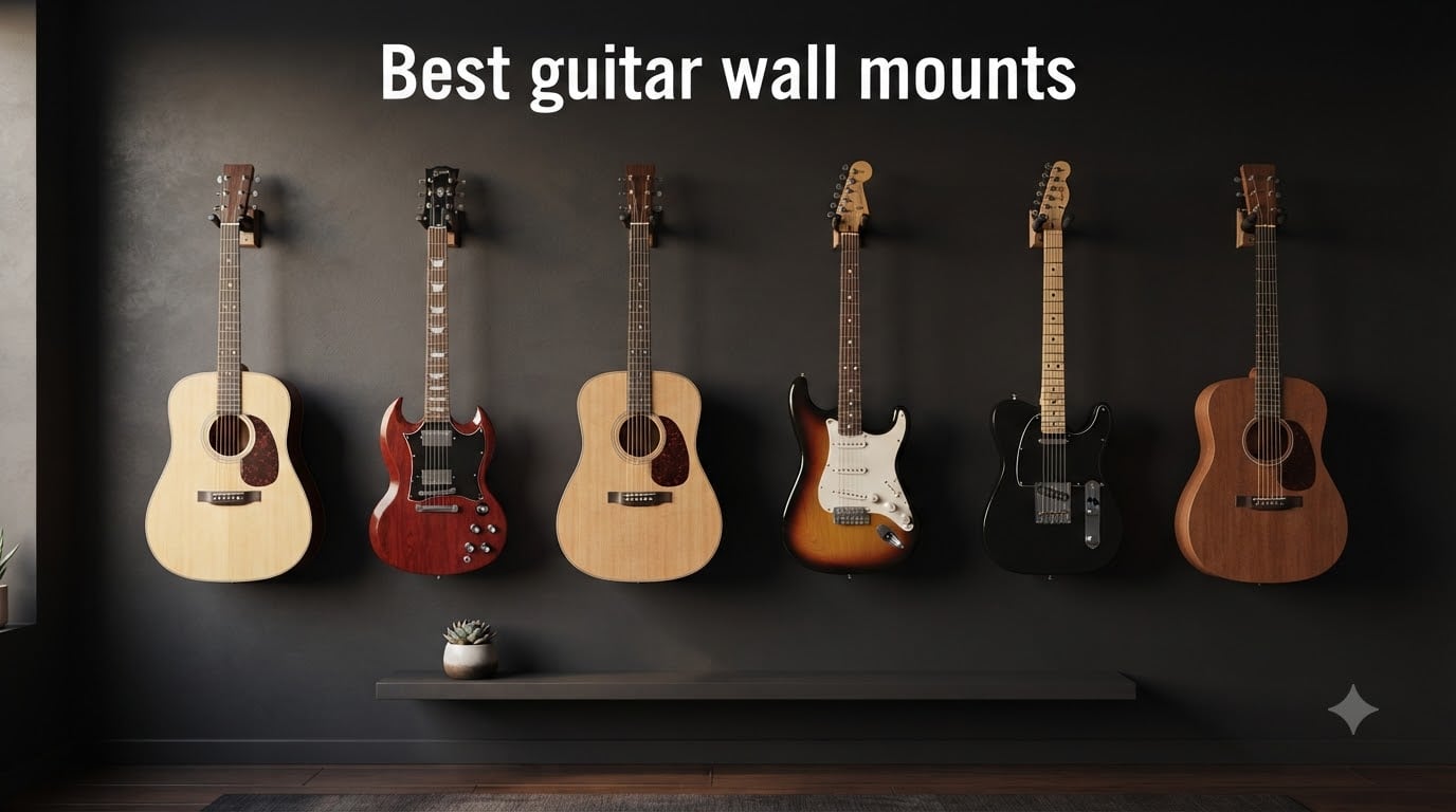 Best guitar wall mounts