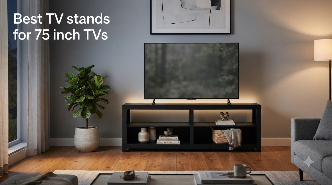 Best TV stands for 75 inch TVs