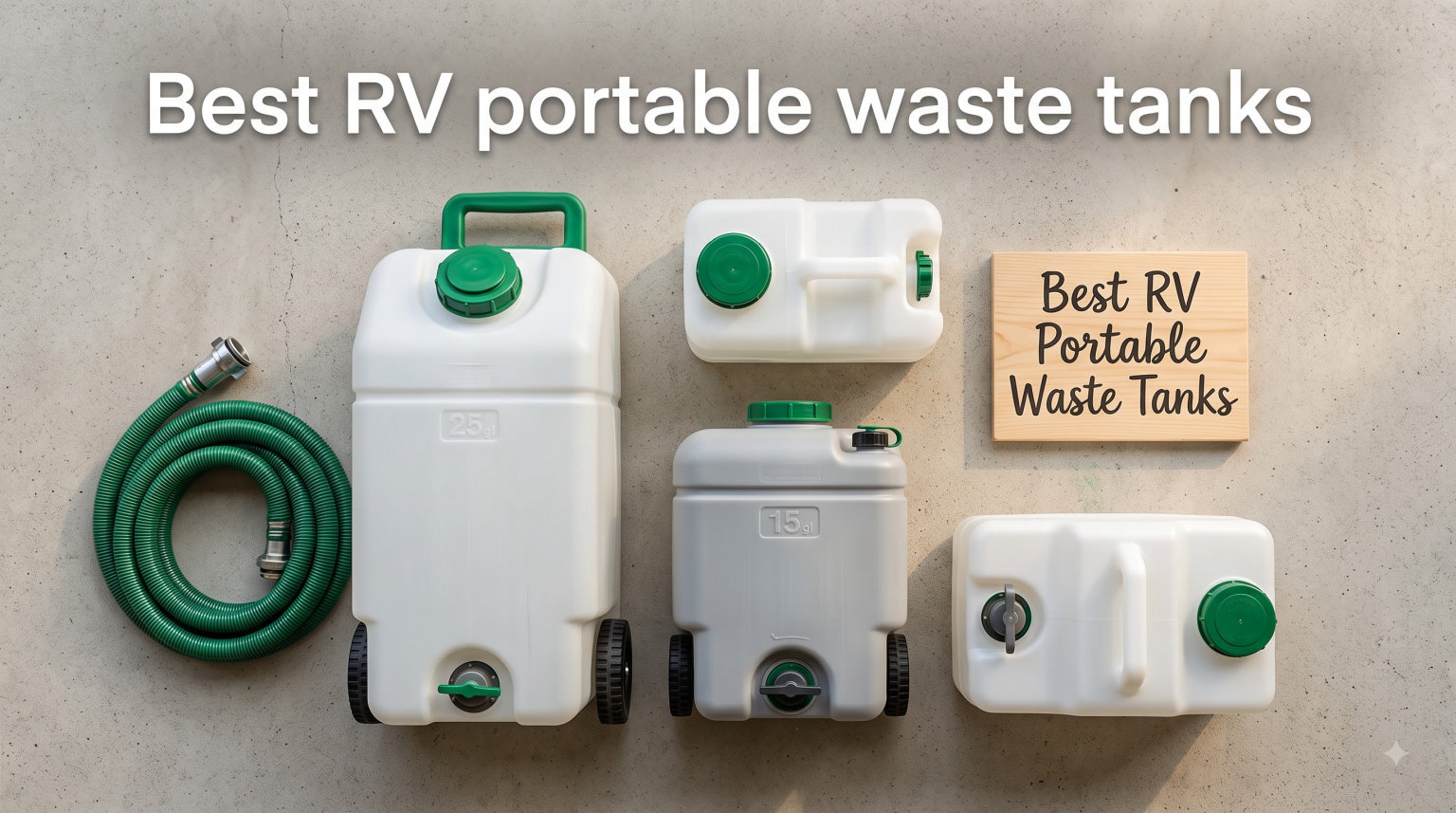 Best RV portable waste tanks