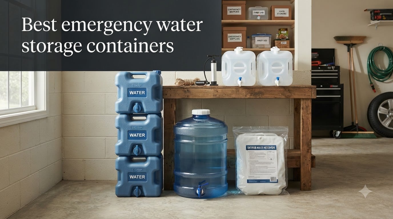Best emergency water storage containers