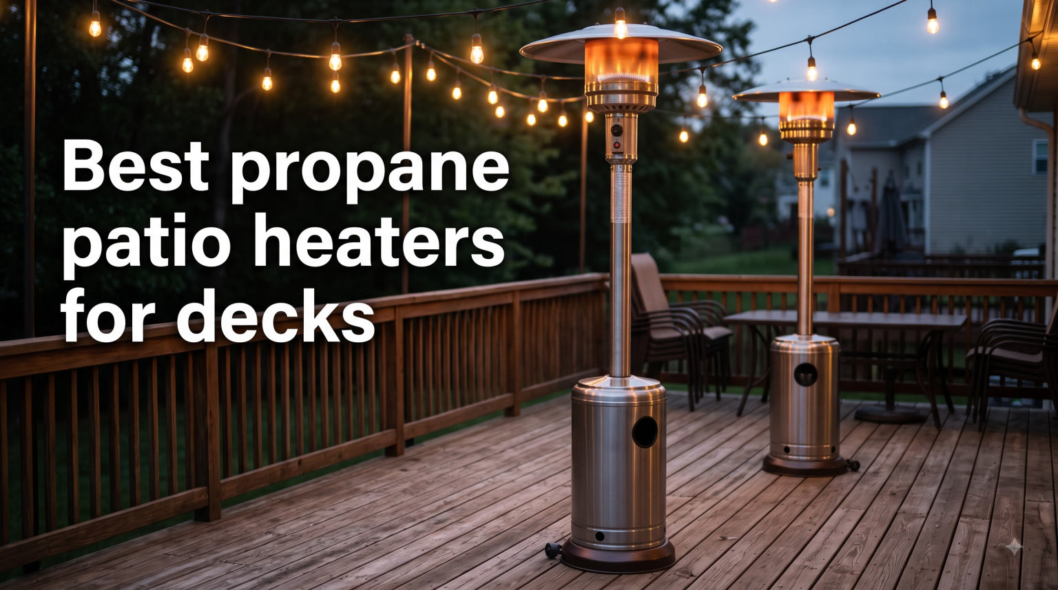 Best propane patio heaters for decks