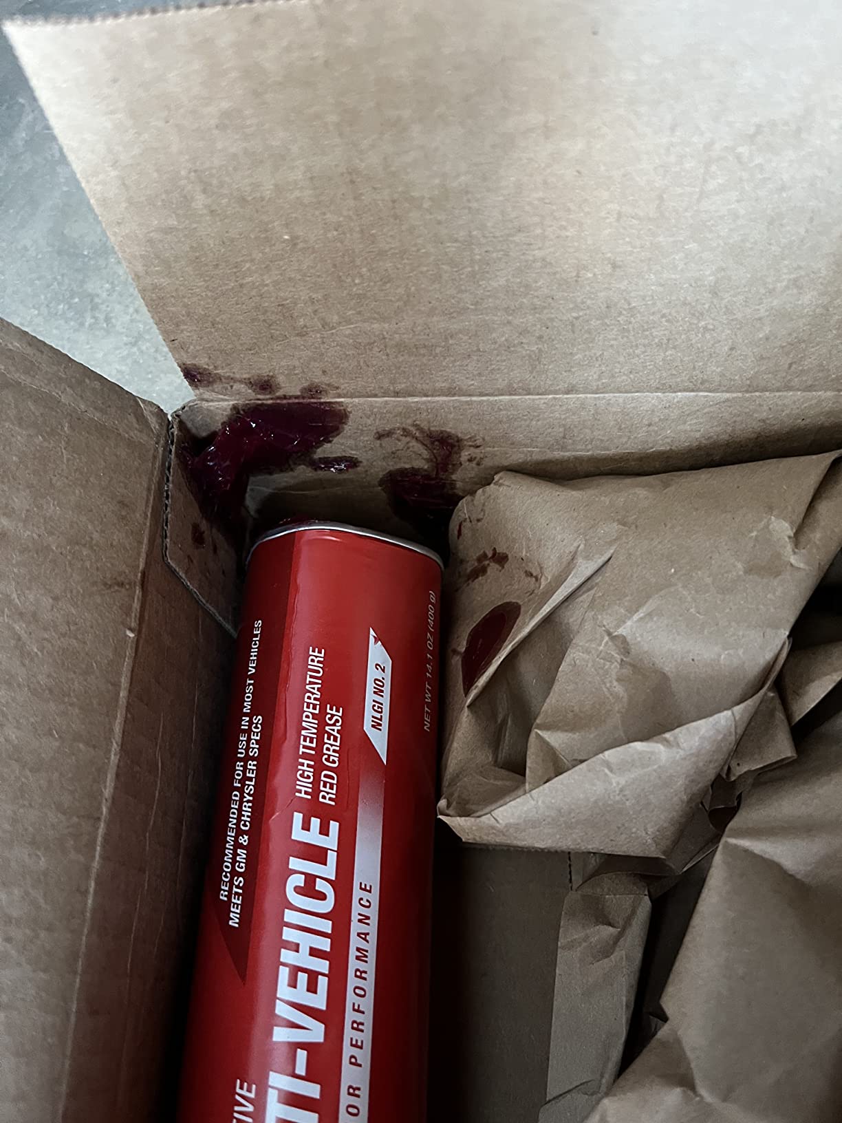 Valvoline Multi-Vehicle High Temperature Red Grease 14.1 OZ Cartridge customer photo 1