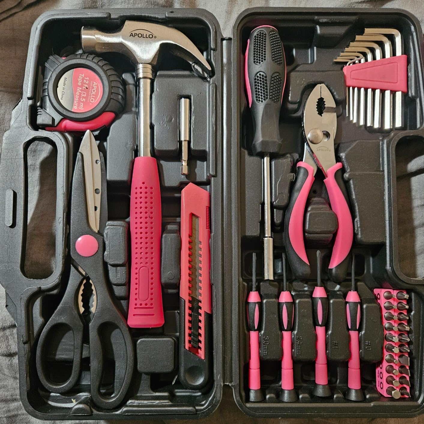 Apollo Tools 39 Piece General Household Tool Set, Red/Black DT9706 customer photo 1
