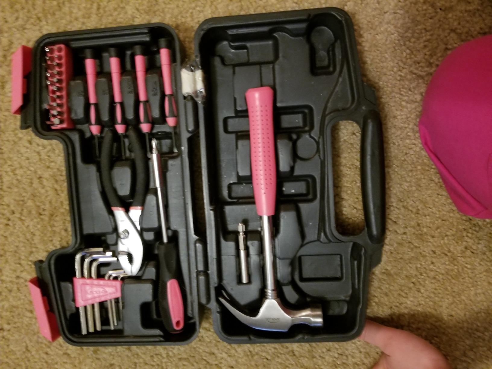 Apollo Tools 39 Piece General Household Tool Set, Red/Black DT9706 customer photo 2