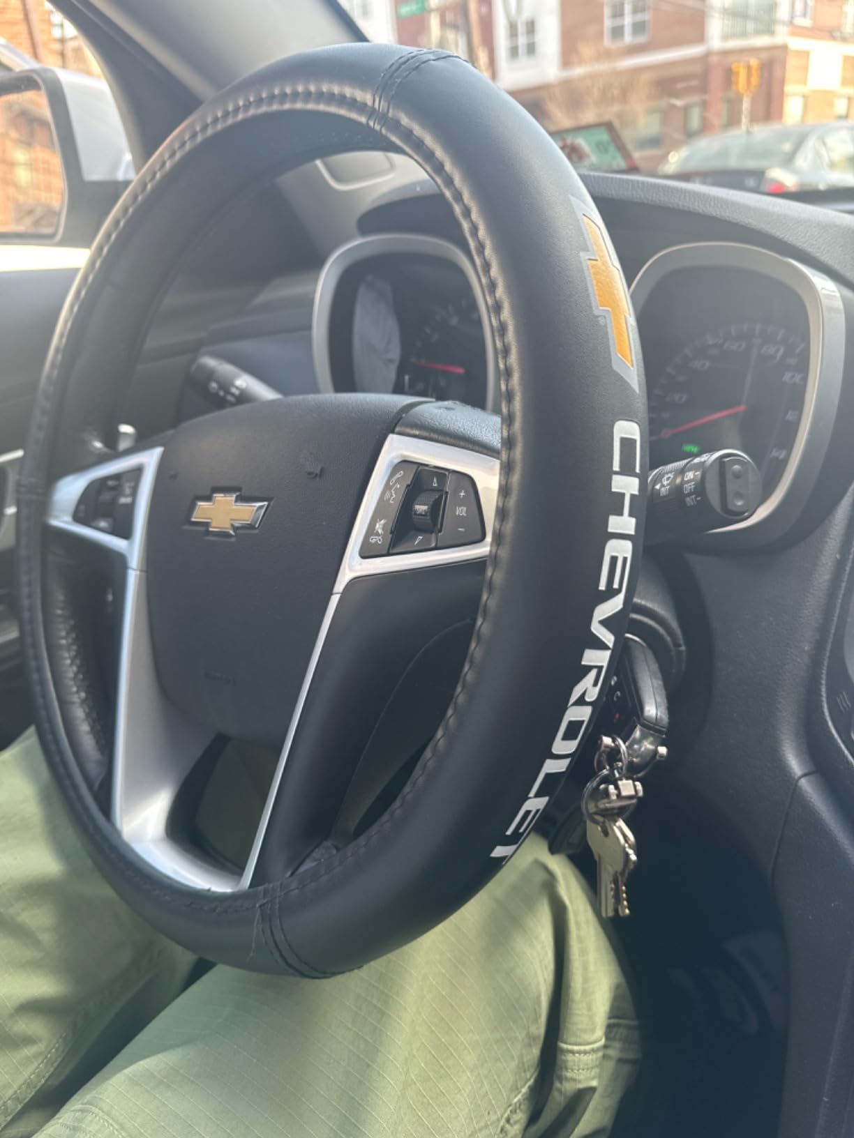 Chevy Gold Bowtie Style Premium Speed Grip Steering Wheel Cover customer photo 2