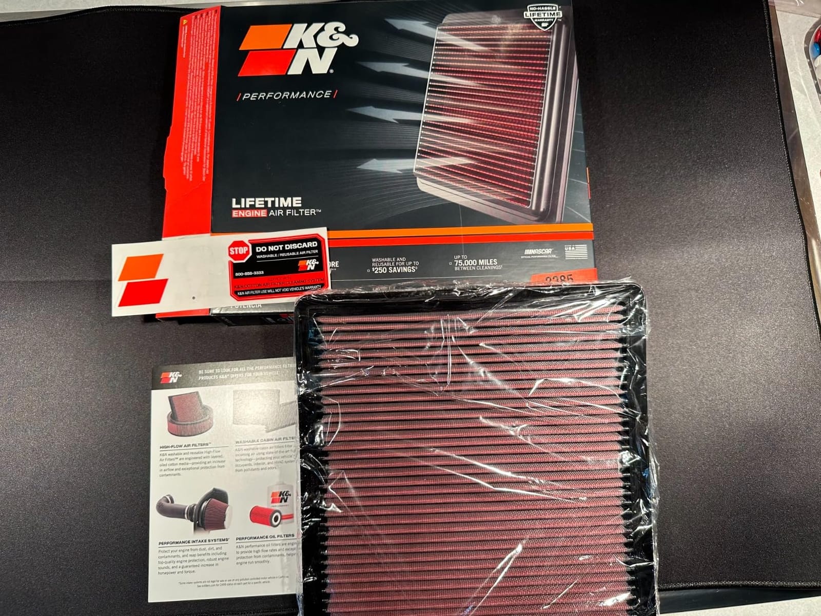 K&N High-Flow Original Lifetime Engine Air Filter: Increase Performance, Premium, Washable: Compatible with 2007-2026 FORD/LINCOLN: Expedition, F150, F250, F350, F450, F550, F560, Navigator, 33-2385 customer photo 1