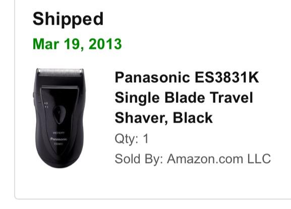 Panasonic Electric Razor for Men, Cordless Wet Dry Lightweight Shaver with Ergonomic Grip, ES3831K, Black customer photo 2