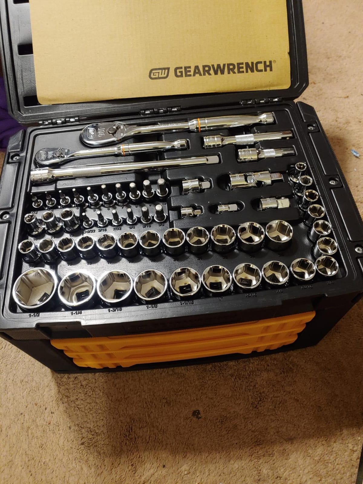 GEARWRENCH 243-Piece 6 Pt. Mechanics Tool Set in 3-Drawer Storage Box (80966) customer photo 2