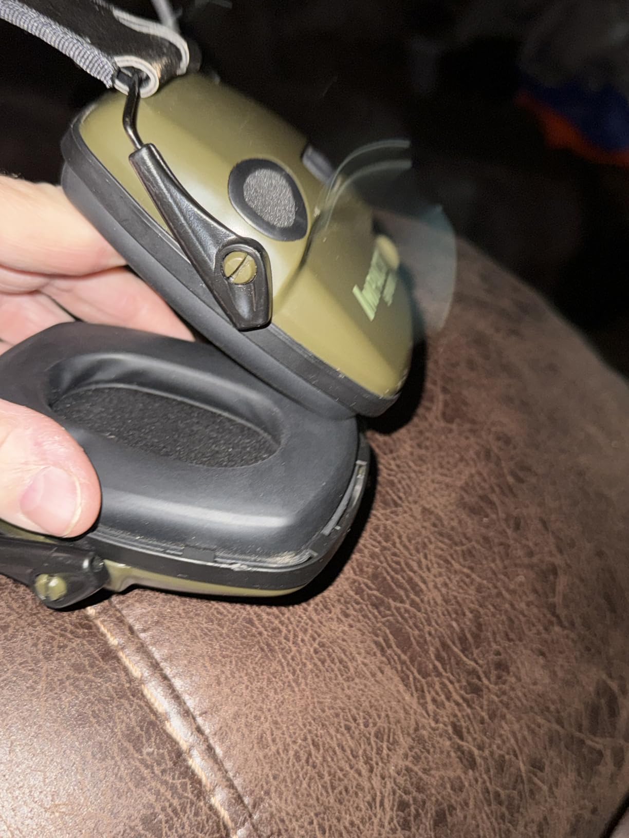 Howard Leight by Honeywell R-01526, Impact Sport Earmuffs, Olive Drab Green. customer photo 1
