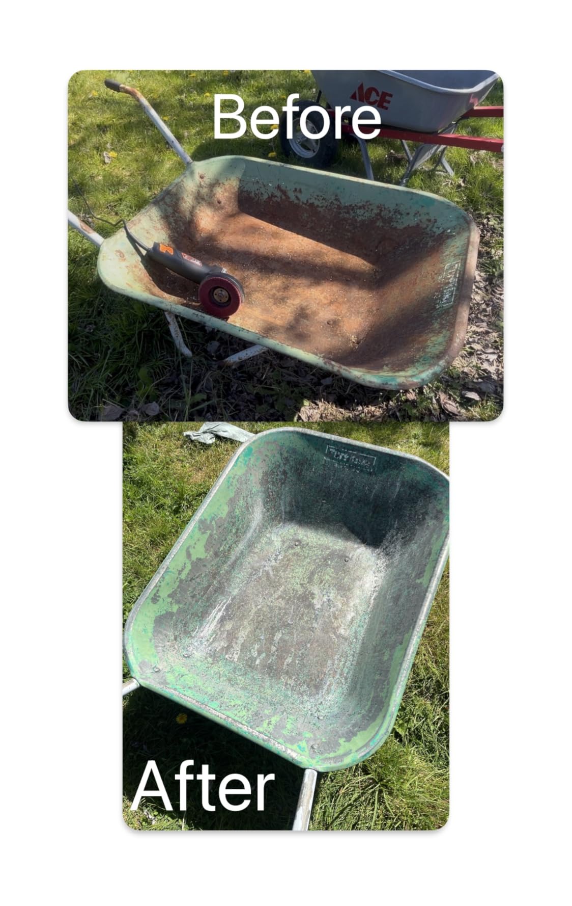 Rust Kutter - Stops Rust and Converts Rust Spots to Leave A Primed Surface Ready to Paint, Professional Rust Repair Manufactured in USA - Sprayer Included customer photo 1