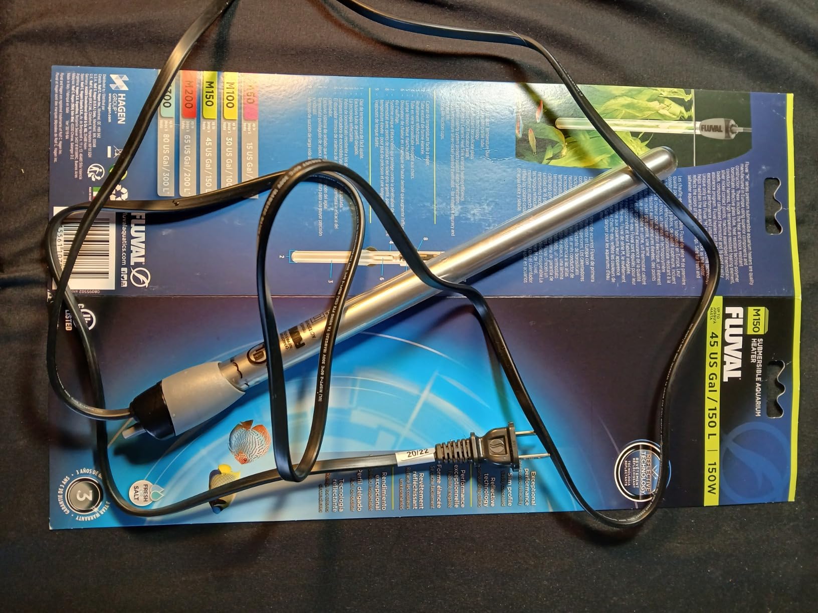 Fluval M 150-Watt Submersible Aquarium Heater - Up to 45 Gallons | Reliable, Compact Heating with Mirror Technology for Fresh & Saltwater Tanks customer photo 2