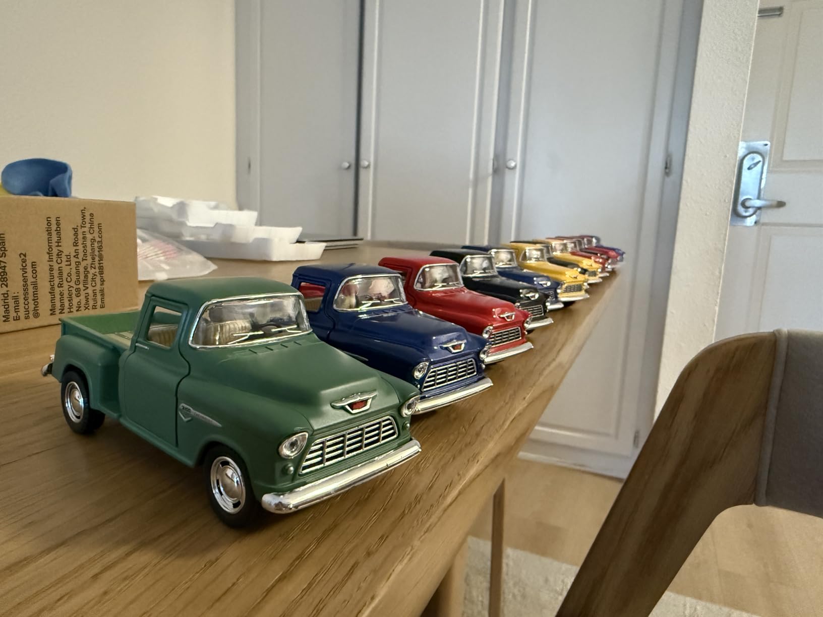 KiNSMART 1955 Chevrolet Stepside Pickup Truck 5 Inch 1:32 Scale Die Cast Metal Little Truck customer photo 1