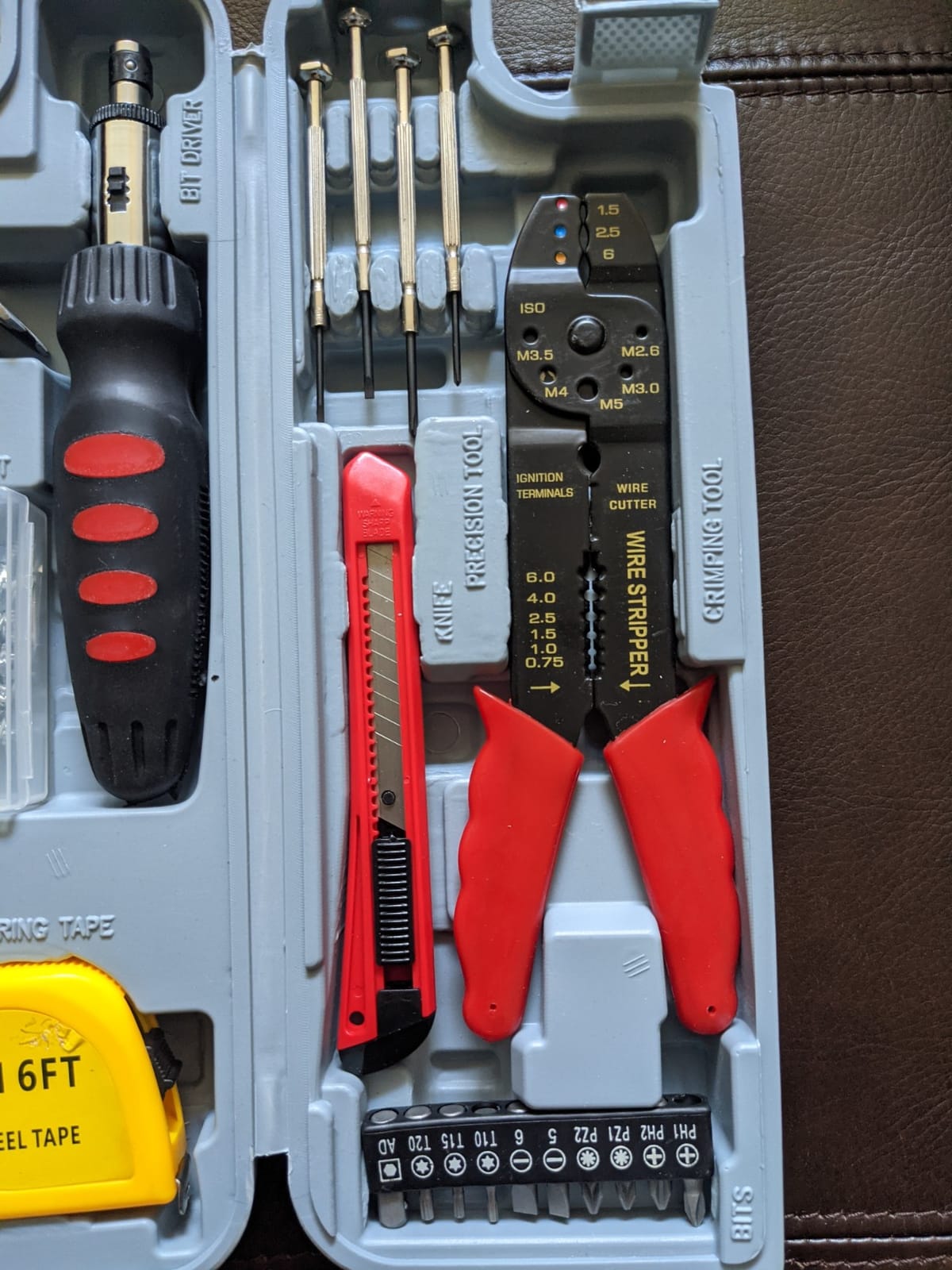 Stalwart Tool Set with Hammer, Wrenches, Drivers, Pliers, 130-Piece, Gray customer photo 1