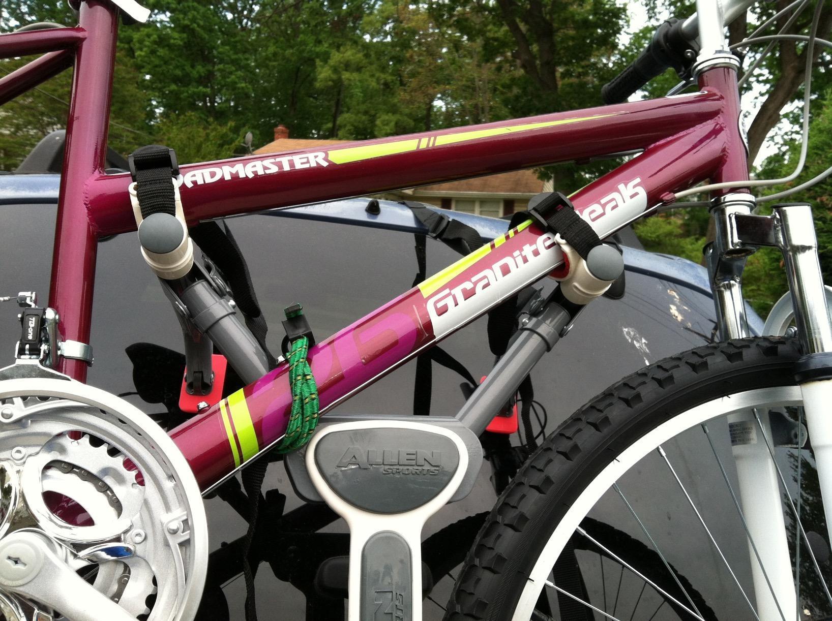 Allen Sports Ultra Compact Folding 1-Bike Trunk Mount Rack, Model MT1-B, Gray powder coated customer photo 1
