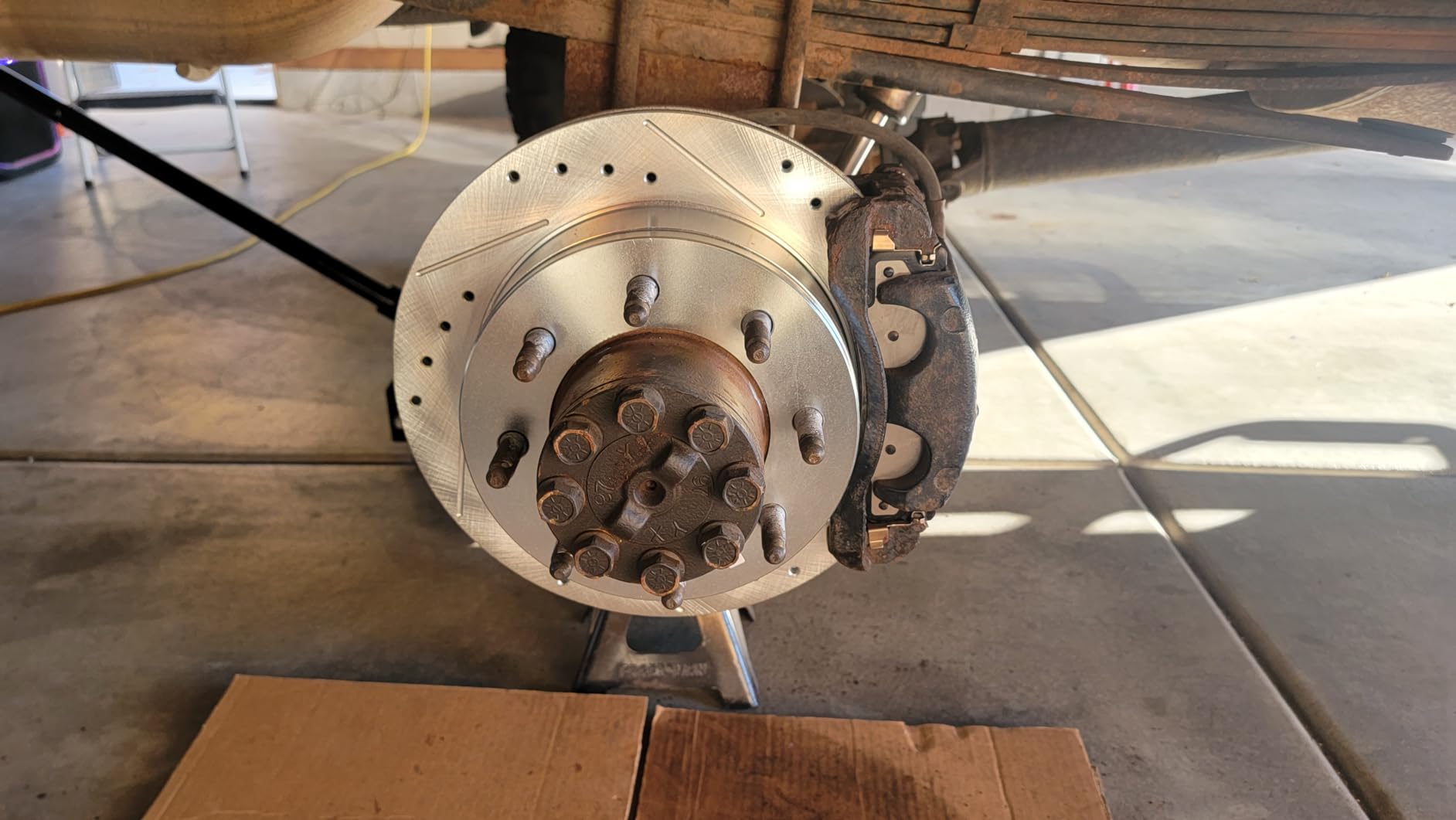 PowerStop Z36 Truck & Tow Brake Pad & Rotor Kit Front & Rear K2073-36 | Chevy Silverado 3500 HD GMC Sierra 3500 HD Carbon Fiber Ceramic Brake Pads + Drilled & Slotted Rotors customer photo 2