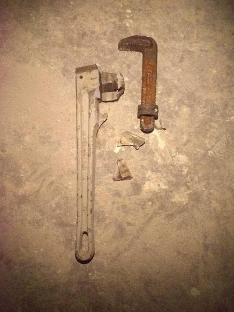 Stark USA 3PCS Aluminum Pipe Wrench Adjustable Jaw Plumbing Pipe Wrench (14