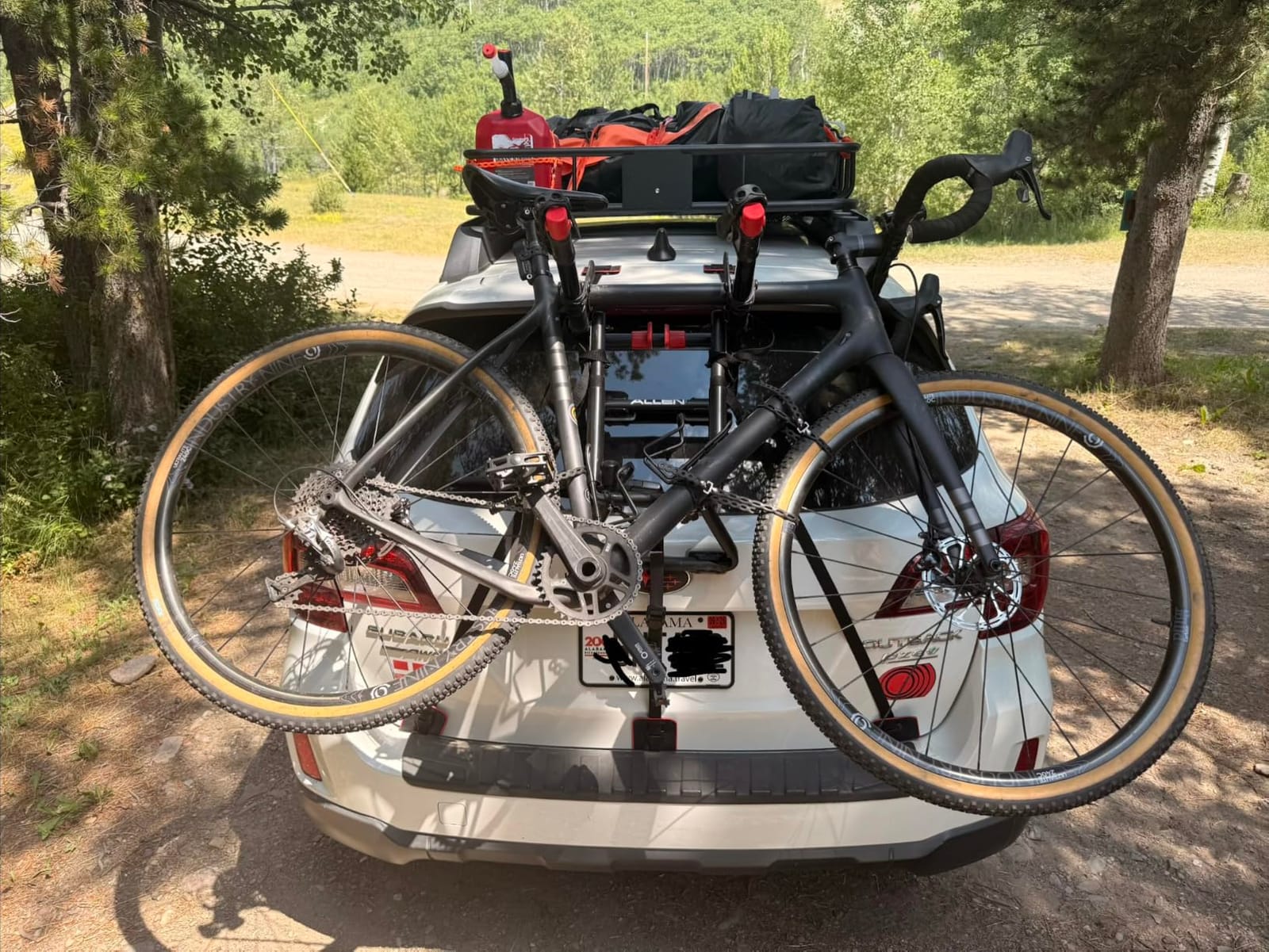 Allen Sports Premier 3-Bike Trunk Rack, Model S103 (Black and red) customer photo 1