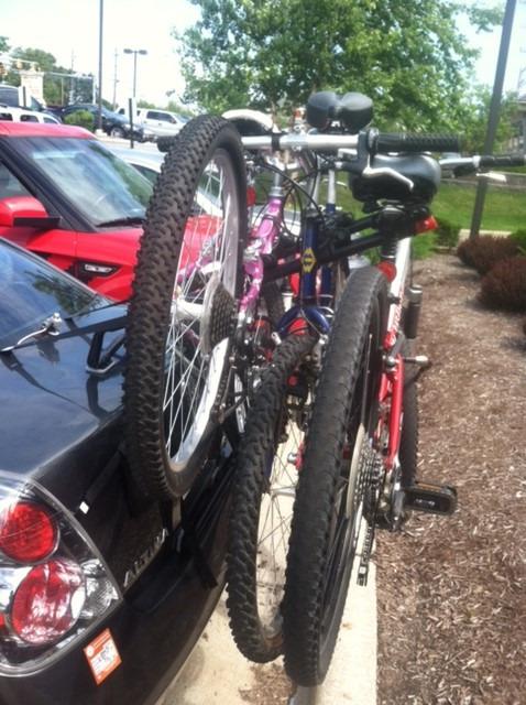 Allen Sports Premier 3-Bike Trunk Rack, Model S103 (Black and red) customer photo 2