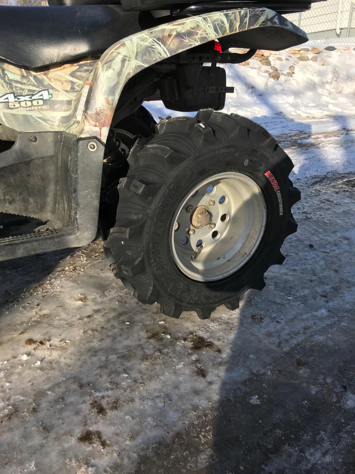Full set of Kenda Executioner (6ply) 25x8-12 and 25x10-12 ATV Tires (4) customer photo 1