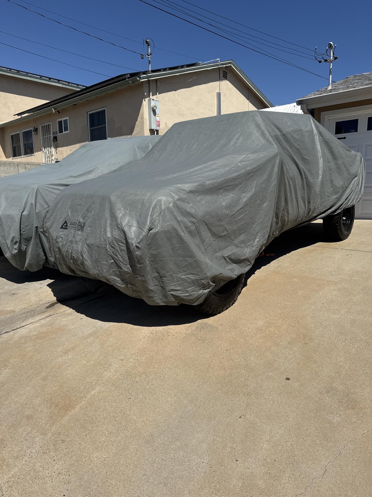 Leader Accessories Jeep Wrangler 2-Door Car Cover, Fits CJ,YJ, TJ,&JK | Waterproof, Breathable & Windproof Protection Against Rain, Snow, UV & Dust, Xtreme Guard Full Cover for Indoor & Outdoor Use customer photo 1