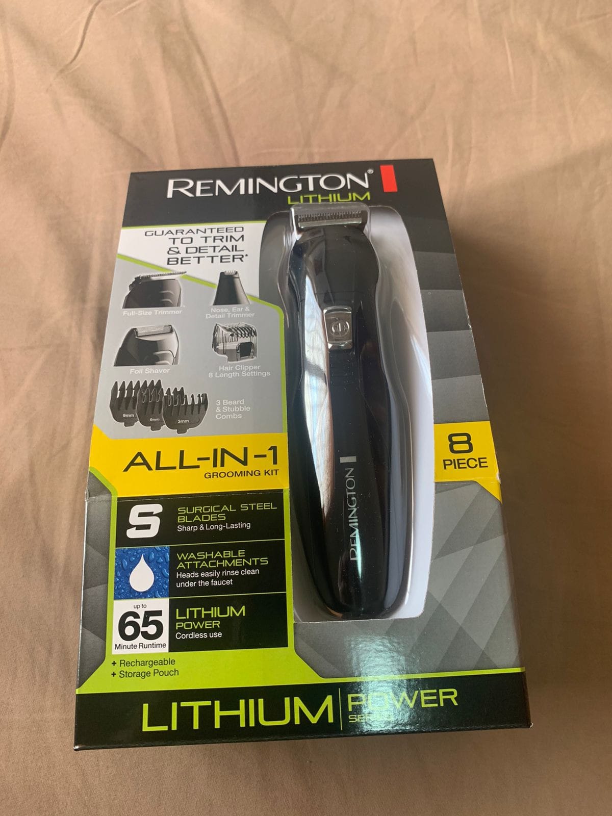 Remington All-in-One Grooming Kit, Lithium Powered, 8 Piece Set, Black | Includes Trimmer, Mens Shaver, Clippers, Beard Combs, And Stubble Combs, Self-Sharpening Blades customer photo 1