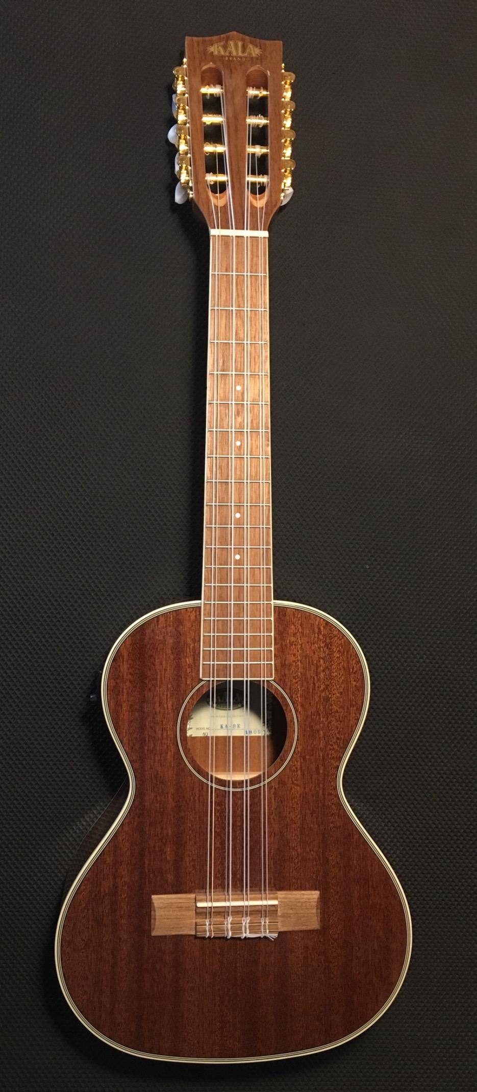 KALA Gloss Mahogany KA-8E Tenor Ukulele Gloss 8-string with EQ customer photo 2