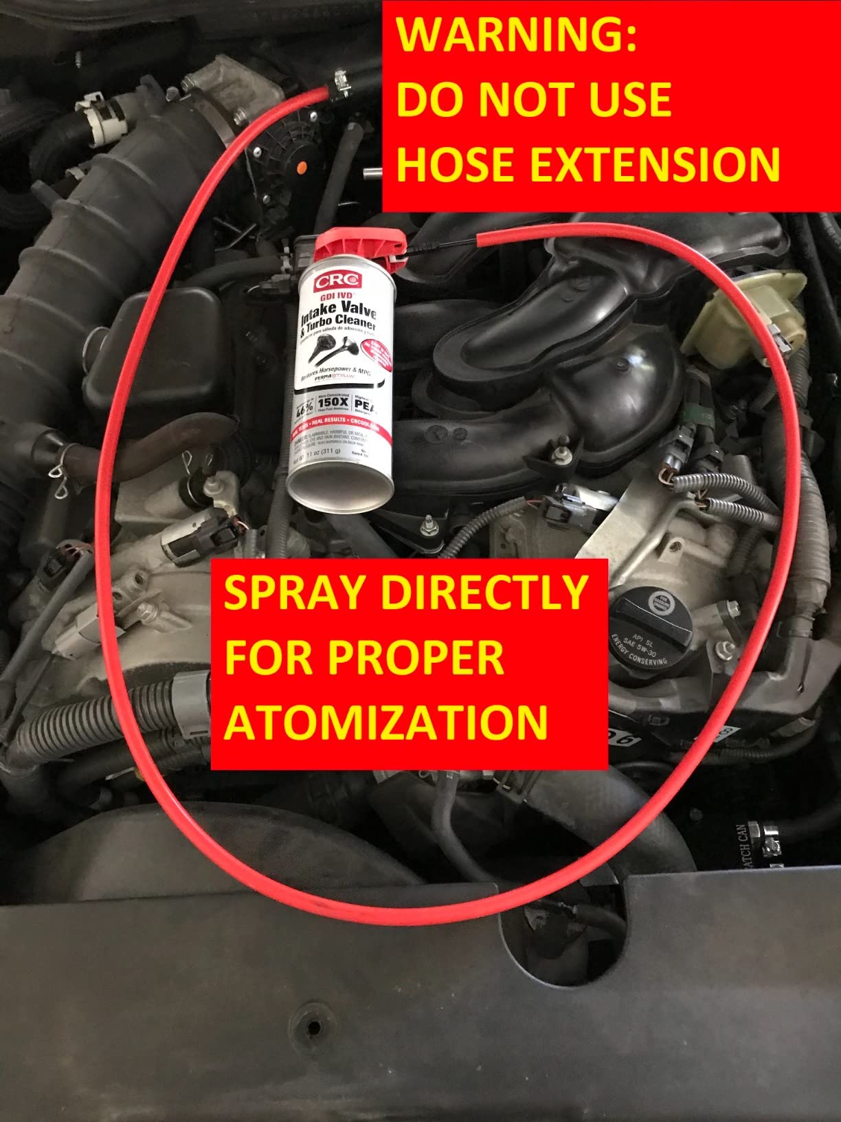 CRC GDI IVD Intake Valve Cleaner - GDI & Standard PFI Engines - 11 oz | Patented Formula, Direct Injection Cleaner, Intake Valve and Manifold Cleaning, Turbo Treatment, Carbon Removal, Improved MPG customer photo 2