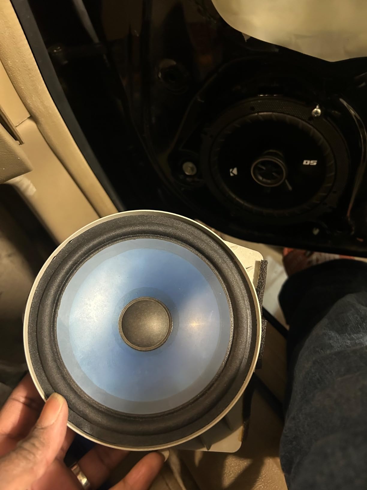 KICKER DSC650 6.5-Inch (160-165mm) Coaxial Speakers, 4-Ohm (Pair) | Crisp full-range sound upgrade, direct factory replacement size, smooth highs and punchy mids, easy panel install customer photo 1