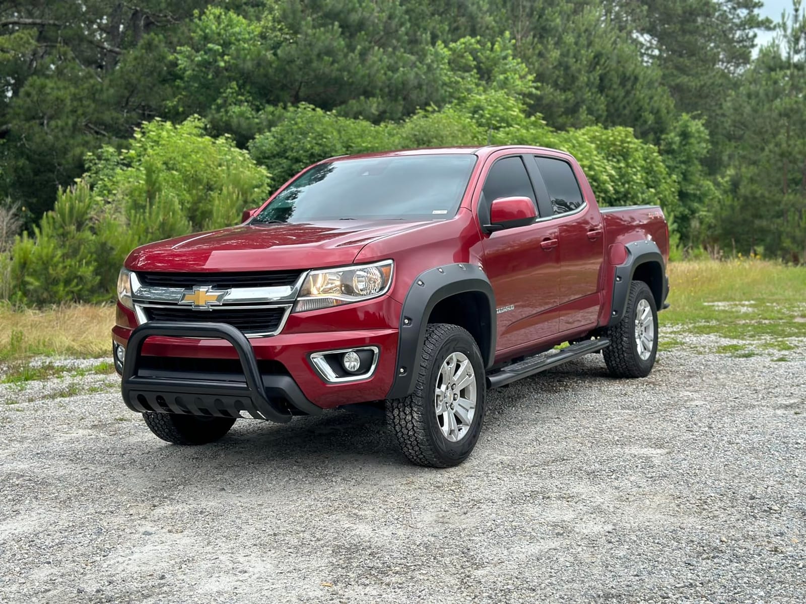 TAC Bull Bar Custom Fit 2015-2022 Chevy Colorado (Exclude ZR2) / 2015-2022 GMC Canyon Pickup Truck 3 inches Black Front Brush Bumper Guard Grille Guard Push Guard Off Road Automotive Accessories customer photo 1