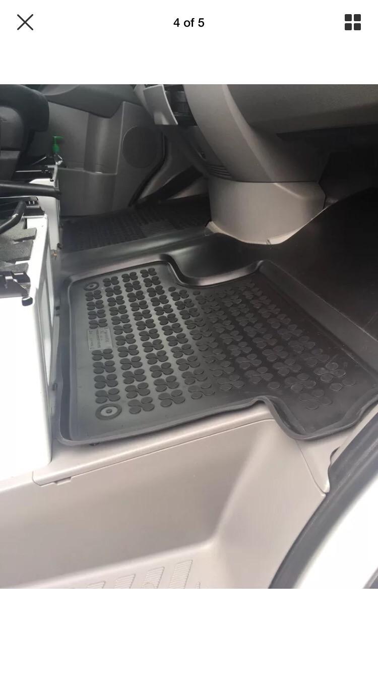 Rezaw-Plast Rubber Van Mat for 2007-2024 Mercedes Benz Sprinter Floor Mats 1st Row/Cargo Version/Custom Fit Tailored 1500/2500/3500/4500 Black customer photo 2