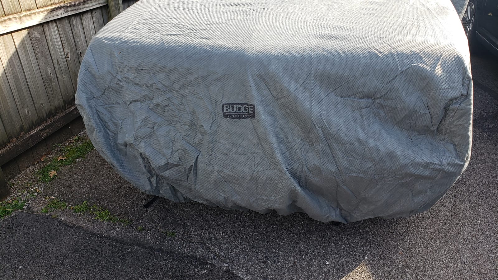 Budge Protector V Premium Car Cover Waterproof - 5-Layer Breathable All Weather with Soft Fleece Lining, Fits Cars up to 228